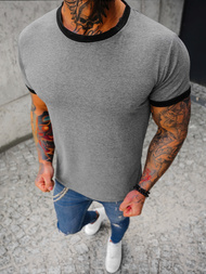 T-shirt męski grafitowy OZONEE JS/8T83/5
