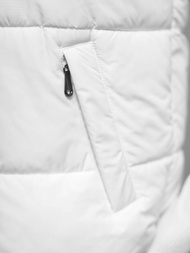 Kamizelka damska pikowana biała OZONEE JS/16M9112/281