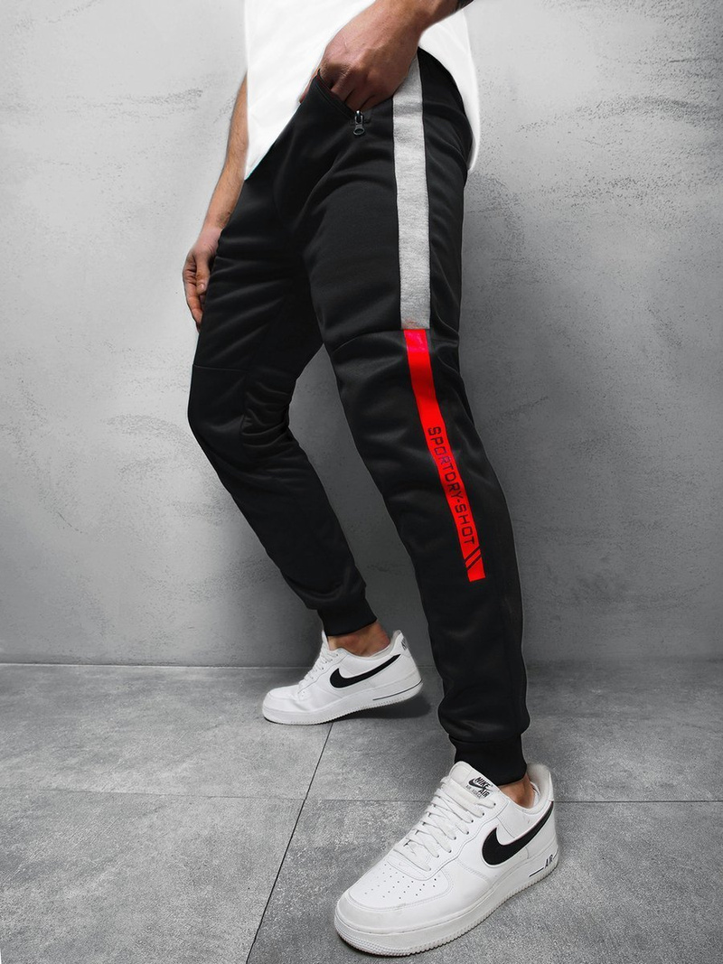 Штани спортивні чоловічі Чорно-Сiрi OZONEE JS/K50003