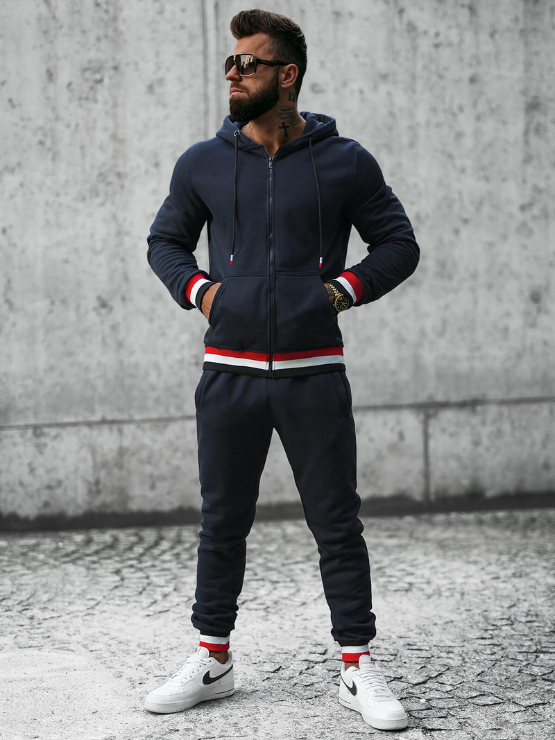 Спортивний костюм чоловічій tемно-cинiй OZONEE JS/8C65/25