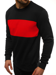 Bluza męska czarno-czerwona OZONEE JS/2010