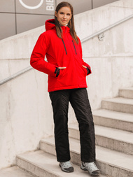 Kurtka damska zimowa czerwona OZONEE JS/HH012/5