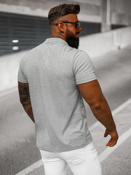 Koszulka męska polo szara OZONEE JS/8T80/2Z