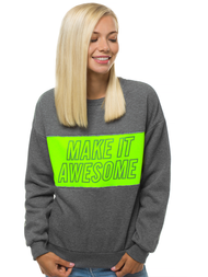 Bluza damska grafitowa OZONEE JS/KSW1003