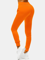 Spodnie dresowe damskie pomarańczowe OZONEE JS/CK01/32
