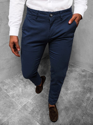 Spodnie chinosy męskie granatowe OZONEE JB/JP1143/9