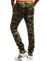 Spodnie męskie joggery moro-zielone OZONEE A/829