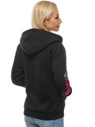 Bluza rozpinana damska czarna OZONEE JS/KSW3019