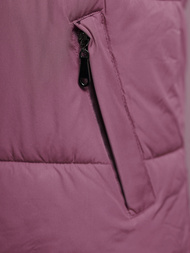 Стьобаний жіночий жилет tемно-pожева OZONEE JS/16M9112/53