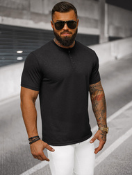 T-shirt męski czarny OZONEE O/L1451