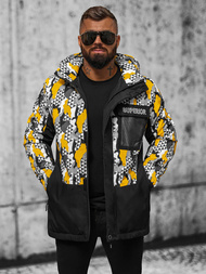 Kurtka przejściowa męska moro-żółta OZONEE JS/M36/254