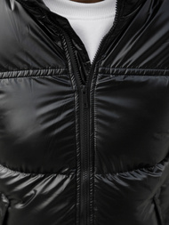 Kurtka zimowa męska pikowana czarna OZONEE JB/JP1188/3Z