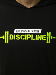 Майка чоловіча чорний жовтий OZONEE MACH/M1211