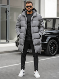 Kurtka zimowa męska pikowana szara OZONEE O/M799Z