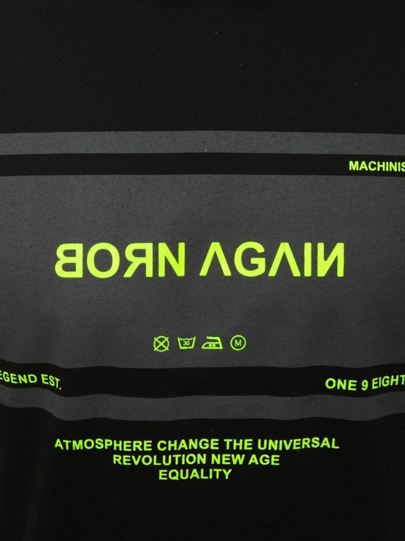 T-Shirt bez rękawów męski czarno-żółty OZONEE MACH/M1152Z