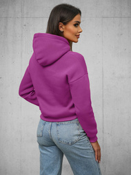 Bluza z kapturem damska ciemno-fioletowa OZONEE O/12102