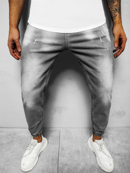 Spodnie jeansowe męskie szare OZONEE DP/743Z