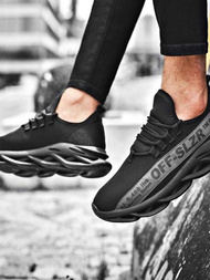 Sneakersy czarno-grafitowe OZONEE O/513