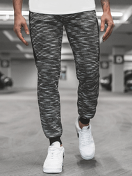 Spodnie dresowe męskie grafitowe OZONEE JS/K60003