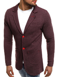 OZONEE MECH/2043 Пiджак чоловiчий Бордовий