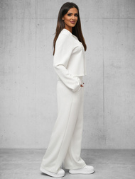 Komplet dresowy damski dwuczęściowy biały OZONEE O/XYS3230
