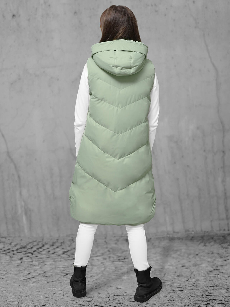 Стьобаний жіночий жилет Яскраво-Зеленi OZONEE JS/M788/236Z