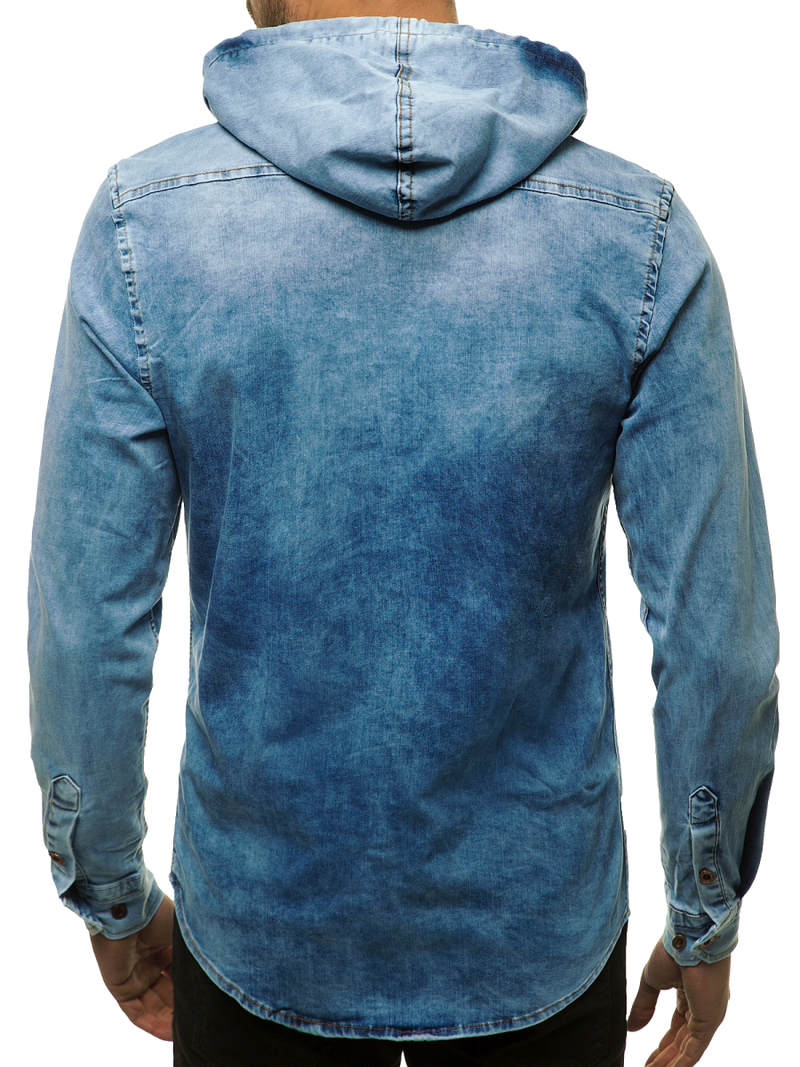 Сорочка чоловіча Яскраво-Синя OZONEE O/201144Z