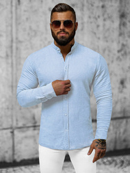 Класична сорочка чоловіча Яскраво-cиня OZONEE O/V80