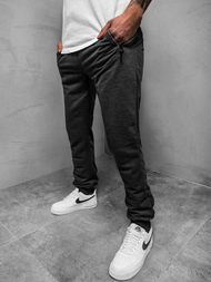 Spodnie dresowe męskie grafitowe js/xw002sz