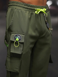 Spodnie męskie chino joggery khaki OZONEE O/CP149Z