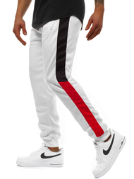 Spodnie dresowe męskie białe OZONEE JS/JZ11012