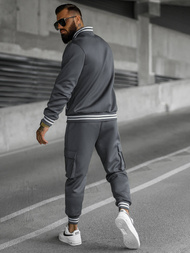 Komplet dresowy męski grafitowy OZONEE JS/27C6505/5Z