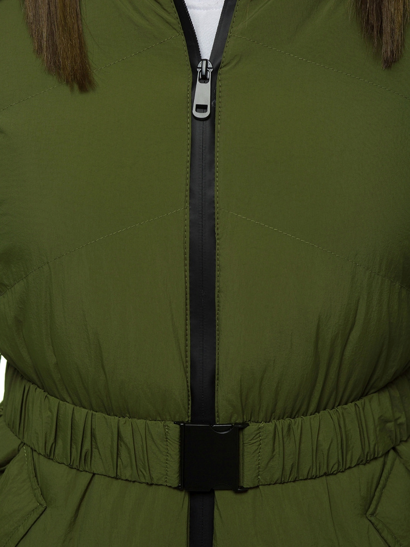 Kurtka zimowa damska zielona OZONEE JS/M23060/2