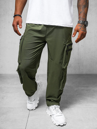 Spodnie męskie cargo wide leg khaki OZONEE O/PS5527