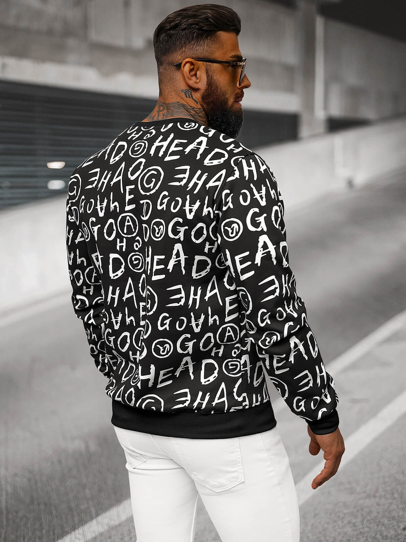 Толстовка Чоловіча Чорна OZONEE JS/8B1221/3