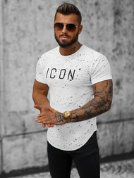 T-shirt męski biały OZONEE O/P1289