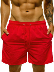 Spodenki kąpielowe męskie czerwone OZONEE O/YW07003/5