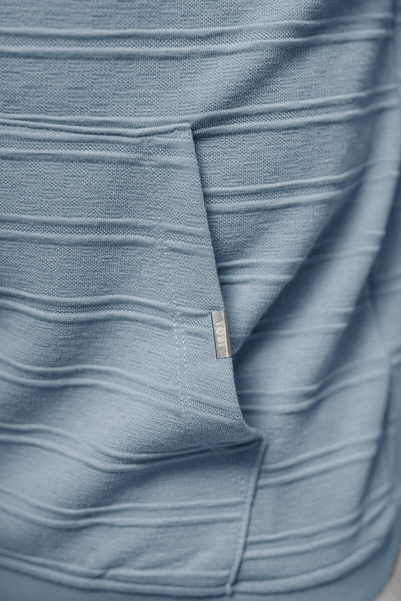 Bluza z kapturem męska niebieska OZONEE O/TB2272