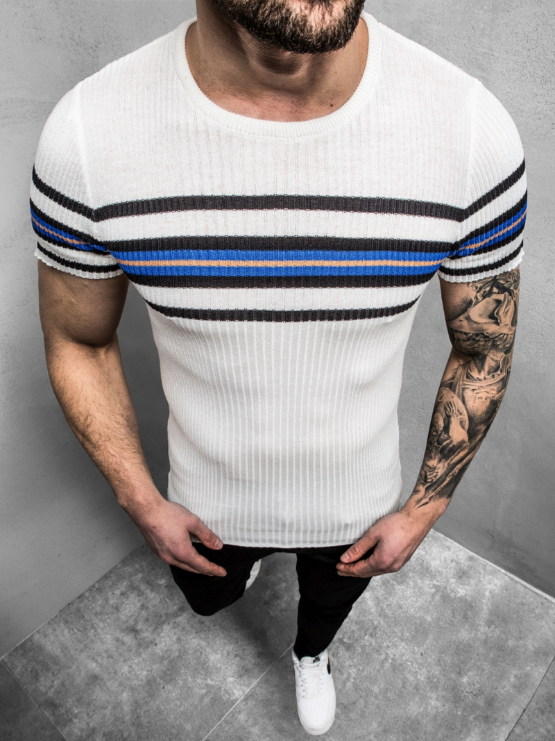 Светр чоловічій Бiлий OZONEE L/2296Z