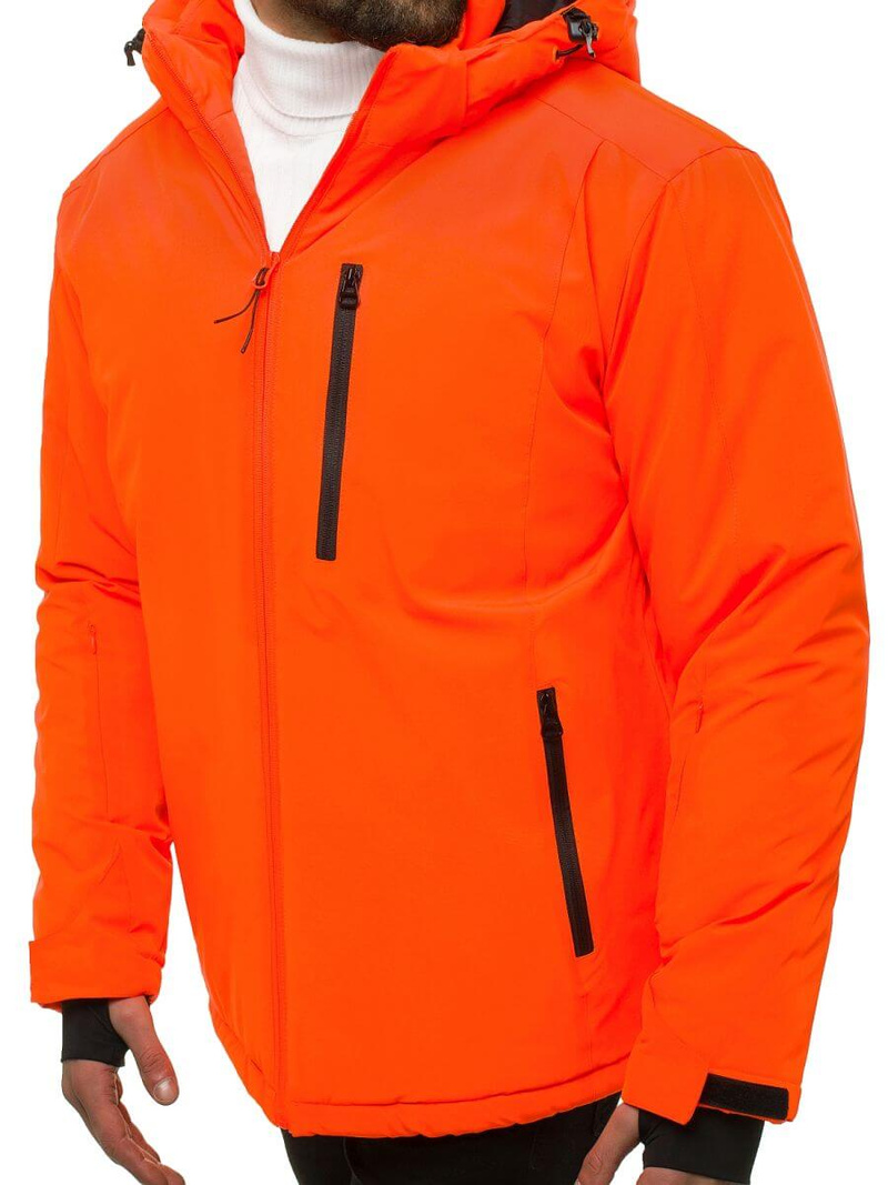Kurtka zimowa męska pomarańczowa OZONEE JS/HH011/48