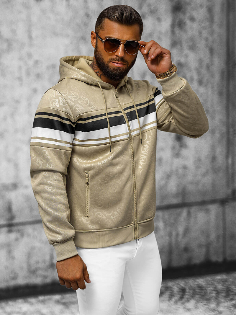 Толстовка чоловіча Бежева OZONEE JS/3B563