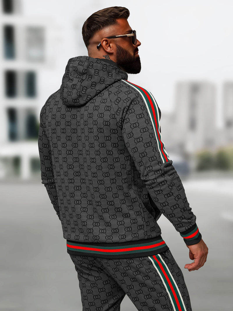 Спортивний костюм чоловічій чорний OZONEE O/FF5111AB