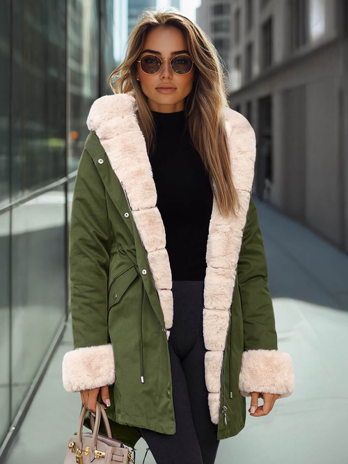 Куртка жіноча Зелена OZONEE JS/M763/136Z