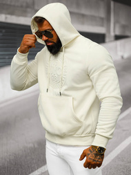 Bluza z kapturem męska ecru OZONEE JS/27B6510/155