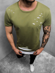 T-Shirt męski zielony OZONEE O/1115Z