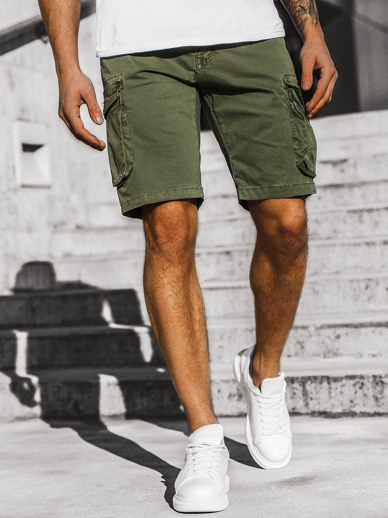 Шорти джинові чоловічі Зеленi OZONEE JS/HH5011