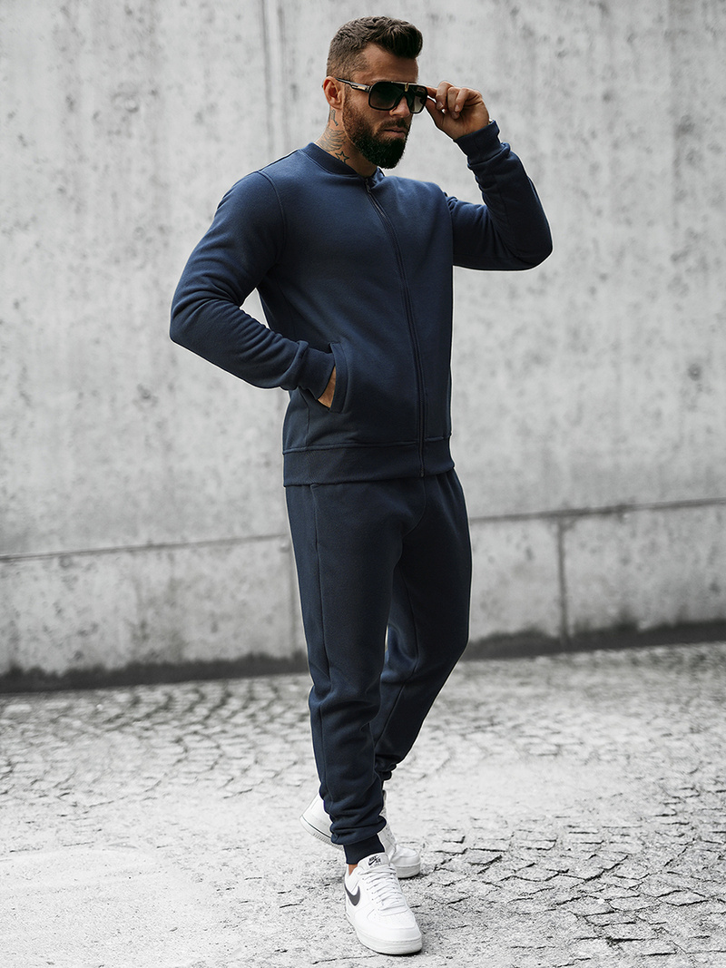 Komplet dresowy męski granatowy OZONEE JS/8C76/25