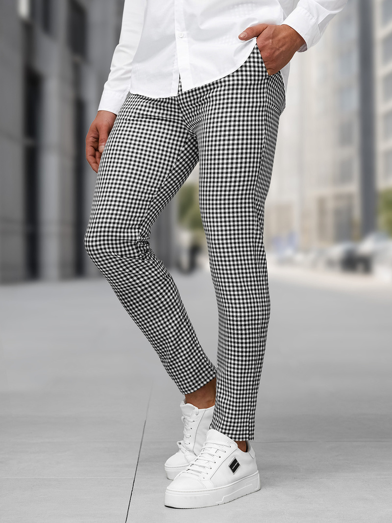 Штани Чоловічі Чорно-Бiлi OZONEE DJ/5531Z