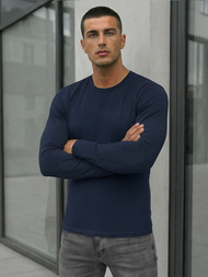 Футболка з довгим рукавом чоловіча tемно-cинiй OZONEE JS/DB71/5