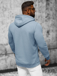 Bluza z kapturem męska niebieska OZONEE O/TB2273